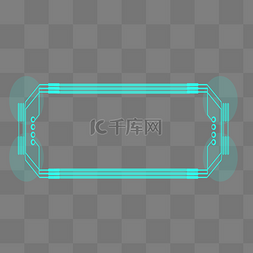 蓝色科技感方框图片_蓝色科技感科技边框