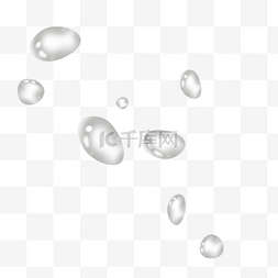 氧气氧气图片_白色透明氧气气泡水滴
