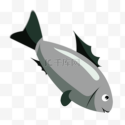 手绘海鲜大鱼插画
