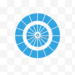 蓝色统计图图片_创意旅行组合圆环矢量图