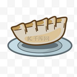面食插画图片_饺子传统食品美味