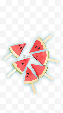 冰棍海报图片_夏季清凉水果之西瓜