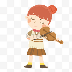 拉小提琴女生 