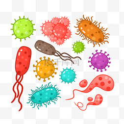 细菌病毒微生物图片_细菌病毒微生物冠状病毒感染