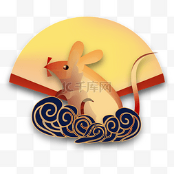 中国风新年老鼠装饰