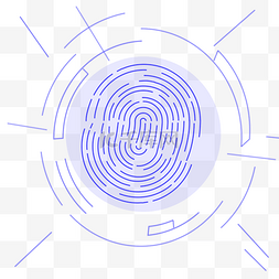 指纹识别解锁图片_蓝色残缺指纹解锁识别