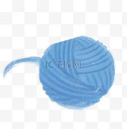 面料编织图片_一个蓝色的毛线团