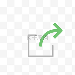漂亮的图标图片_绿色的箭头符号免抠图