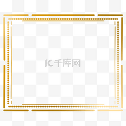 金色简单通用边框