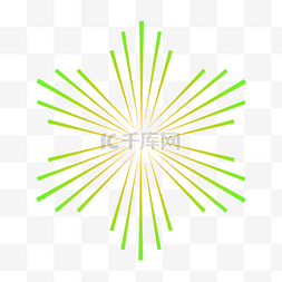 烟花图片_绿色射线烟花