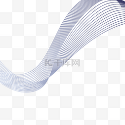 晶簇线条图片_彩色动感波浪科技感线条