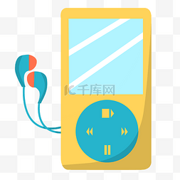 轻音乐mp3图片_黄色电子产品MP3