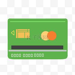 卡片银行卡图片_绿色银行卡