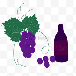 葡萄绿色叶子图片_葡萄红酒叶子插图