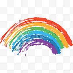 矢量AI文件蔬菜图片_手绘泼墨矢量彩虹