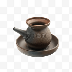 茶壶图片_黑色茶具茶壶