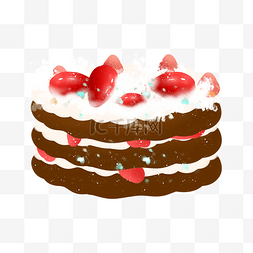 巧克力草莓蛋糕图片_巧克力草莓蛋糕