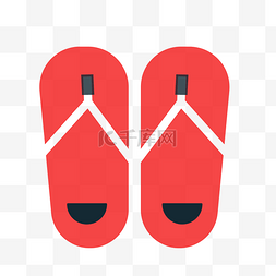 卡通红色的鞋子图标