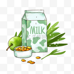 牛奶奶盒图片_牛奶盒健康饮品