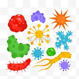细菌口罩图片_病毒细菌微生物冠状病毒医学插图