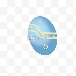 一个蓝色的复活蛋