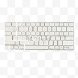 白色键盘键盘图片_白色巧克力键盘免扣图