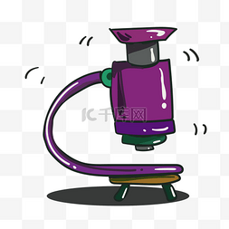 紫色显微镜化学器材