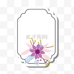 花卉标签图片_清新花卉标签