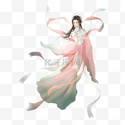 嫦娥奔月图片_嫦娥仙女插画