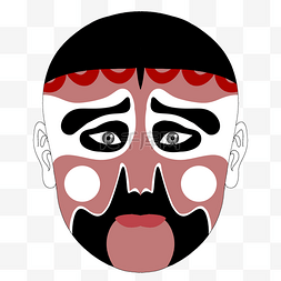 小丑脸谱图片_小丑脸谱卡通面具