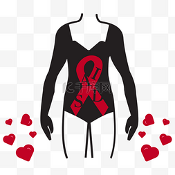 艾滋病爱心图片_艾滋病日女性保护