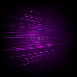 紫色光线炫光图片_紫色光线线条