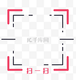 收款二维码装饰图片_极简扫码边框