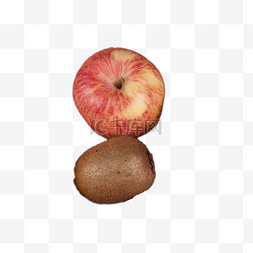 一个苹果和猕猴桃