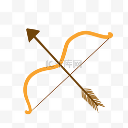 羽毛做的华盖图片_黄色武器弓箭