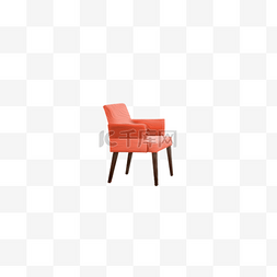 欧式家具图图片_红色椅子