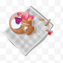 ins蛋糕图片_餐桌美食水果下午茶蛋糕少女