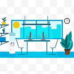 绿植办公图片_商务办公室