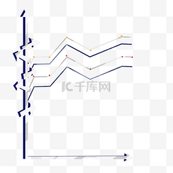 走势图图片_水彩商业走势图免抠图