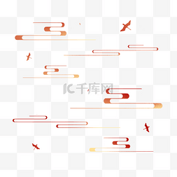 文艺范海报图片_中国风祥云底纹