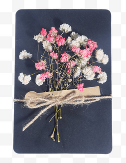 粉色碎花花图片_漂亮的白色花朵和粉色花朵礼盒