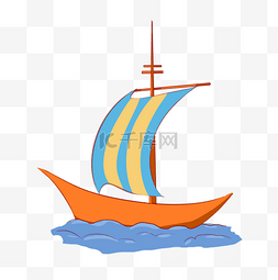 小船帆船图片_海平面上行驶帆船