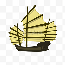 老式帆船图片_老式帆船装饰插图