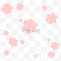 粉色花粉色图片_粉色花漂浮元素png