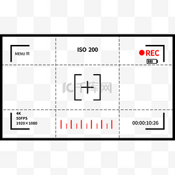 视频取景器图片_线框摄影机取景器