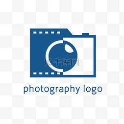 logo影图片_蓝色照相机LOGO