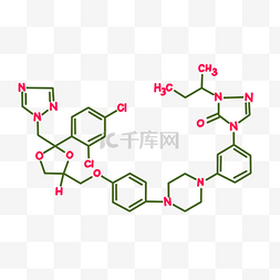 分子结构图图片_绿色分子结构式