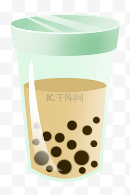 原味奶茶图片_美味的奶茶装饰插画