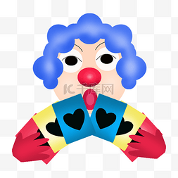 小丑扑克牌图片_愚人节小丑