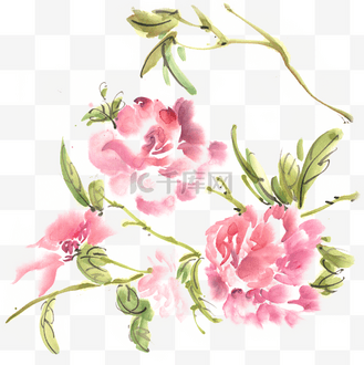 彩色水墨画水墨画红日鹳雀楼水墨画水墨画长方形水墨画炊烟三峡大坝